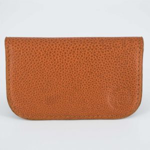 Porte-carte cuir marron clair