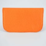 Porte-carte cuir orange