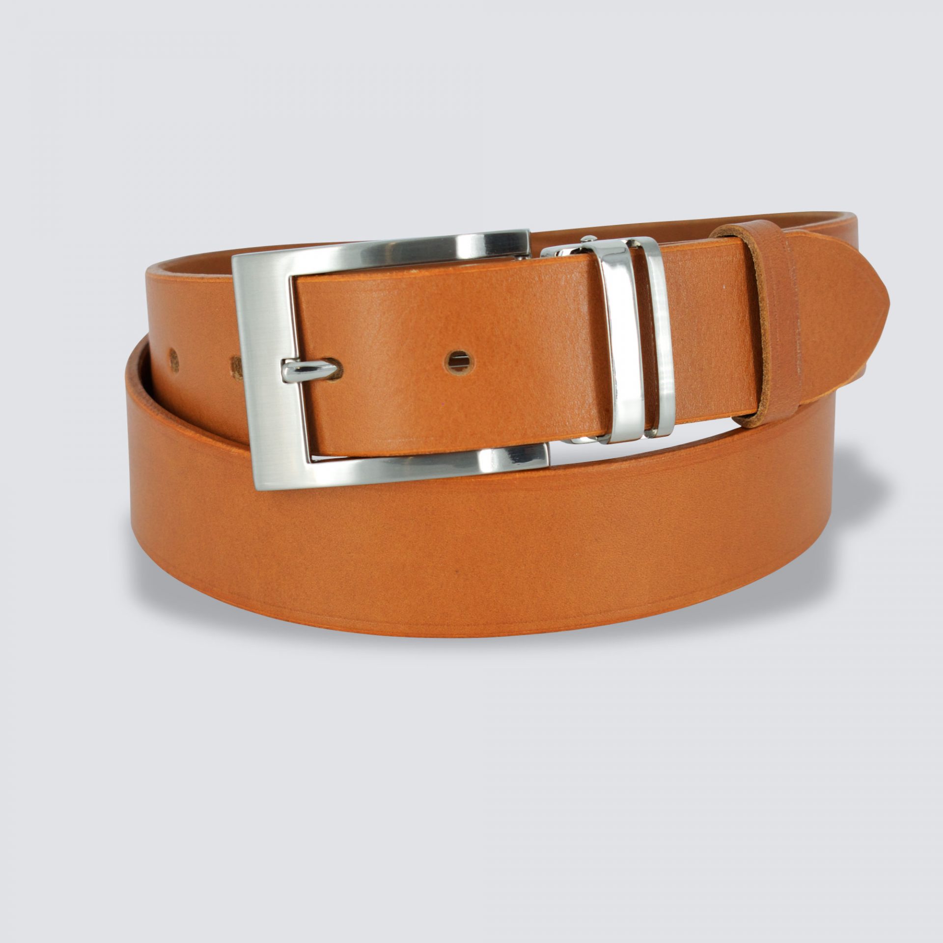 Ceinture cuir Frioul 35 london enroulée fond gris