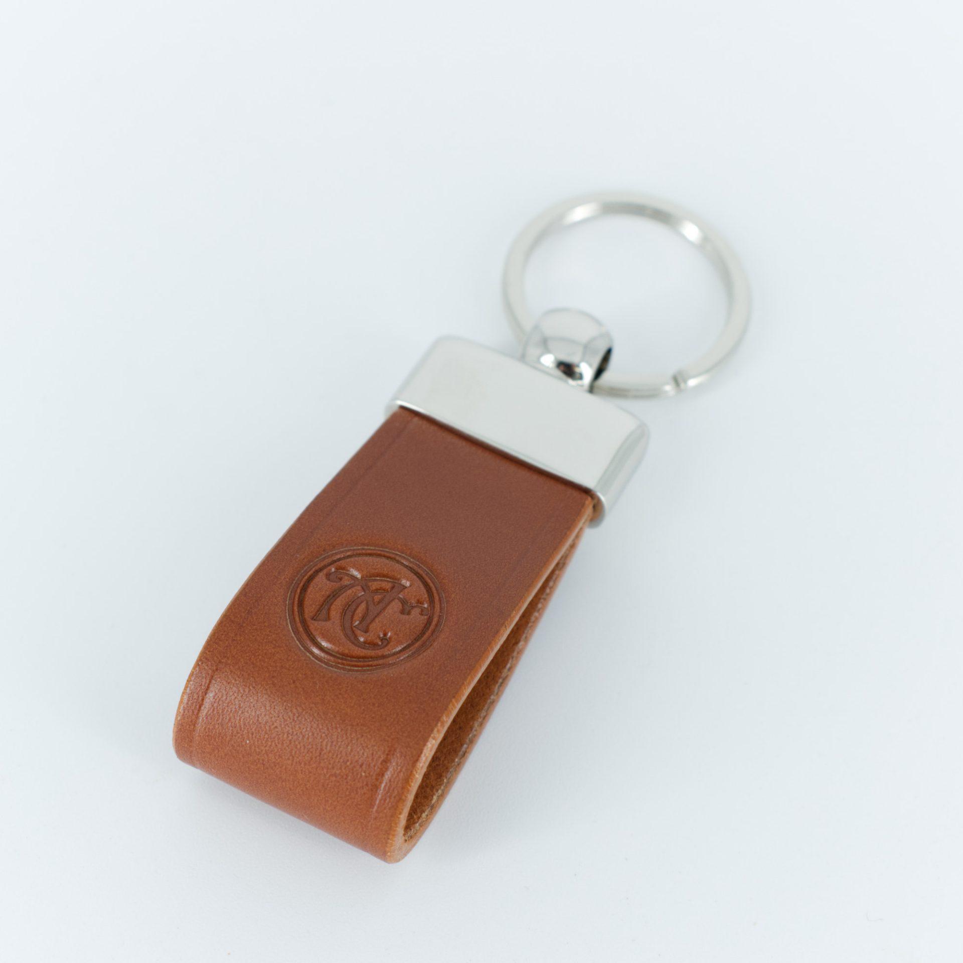 porte-cles-cuir-cognac Porte-clés en cuir cognac