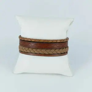 Bracelet cuir massalia marron