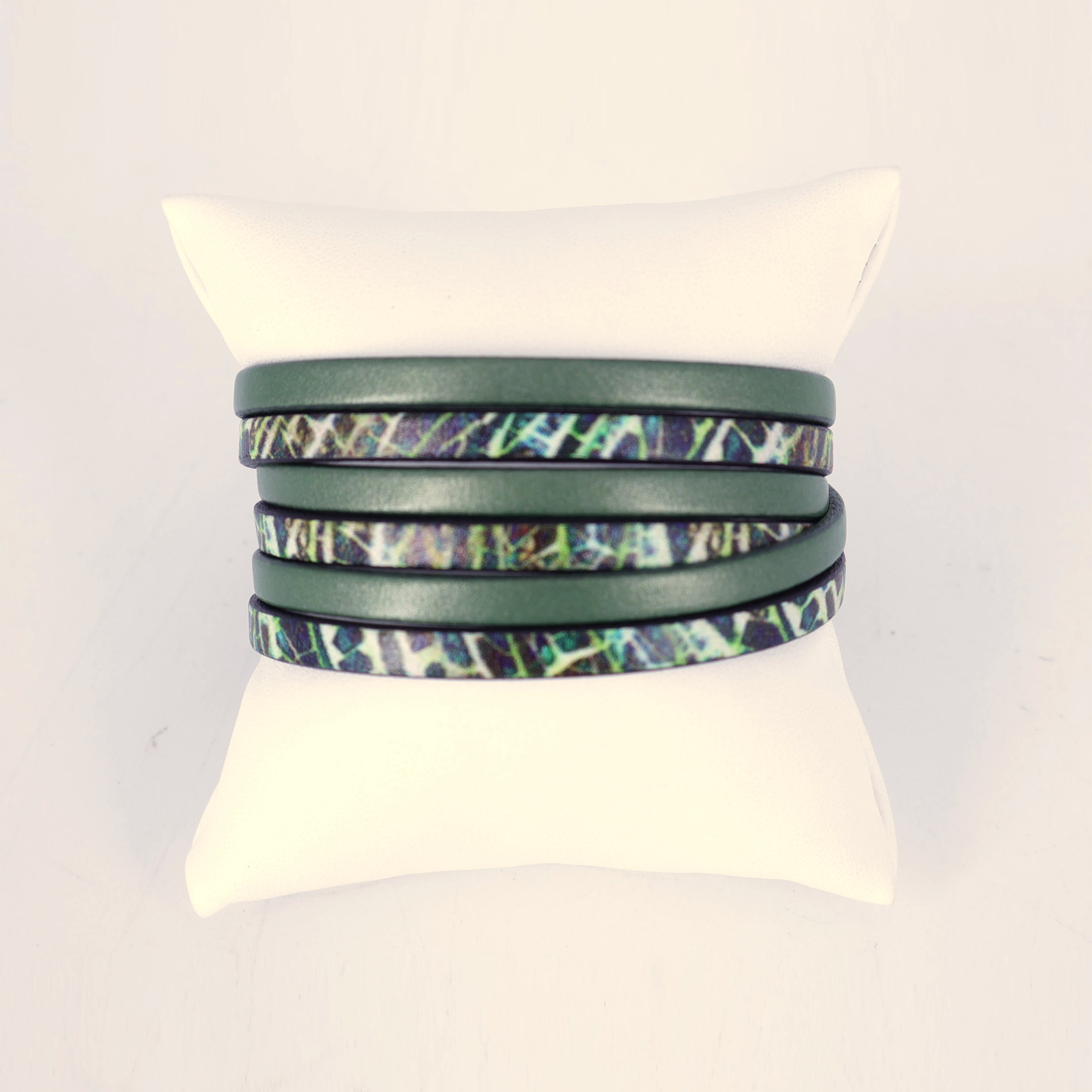 Bracelet cuir 3 tours Amazonie